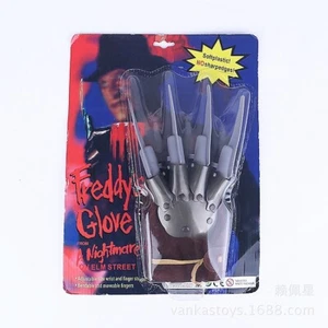 2022 Hot Movie Krueger Gloves Wolverine Ghost Claw Gloves Halloween Prop - Picture 1 of 6