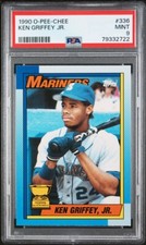 1990 OPC O-Pee-Chee #336 Ken Griffey Jr HOF Rookie PSA 9 Mint - BEAUTY! 🇨🇦