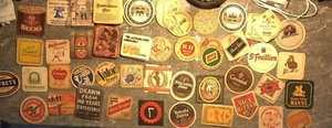 Vtg. Beer Advertising Coasters Mixed Collection Lot Of 50+ Some Multiples C24 - Picture 1 of 4