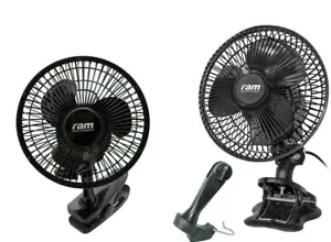 RAM Quality Quiet 6" 7" Oscillating Clip Fan Grow Tent Hydroponics Cooling Fan - Picture 1 of 3