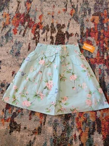 Gymboree Mint Tea Floral & Bluebird Print Skirt, 12, NWT - Picture 1 of 12