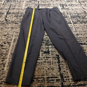 Ralph Ralph Lauren Mens Gray Striped Dress Pants Pleated 38x31  - Picture 1 of 10