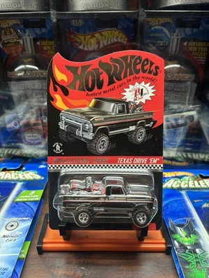 Hot Wheels Red Line Club Texas Drive 'Em Selections Real Riders RLC Black  - Image 1 of 4