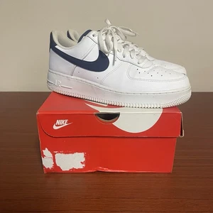 Größe 9 - Nike Air Force 1 '07 Midnight Navy - CJ1607-100 - gebraucht - Bild 1 von 12