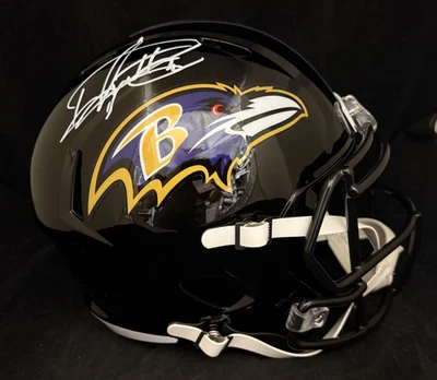 DERRICK HENRY SIGNED AUTOGRAPHED BALTIMORE RAVENS FULL SIZE FS HELMET PSA - Image 1 of 2