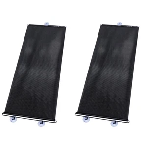 Set of 2 Blackout Roller Shade Suction Cup Sunshade Baby Travel Curtains Window - Picture 1 of 12