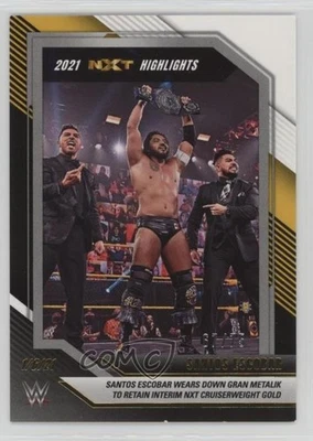 2022 Panini WWE NXT 2021 NXT Highlights Black & Gold /75 Santos Escobar #1 - Image 1 of 2