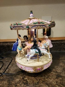 Mr. Christmas Barbie Lighted Holiday Go Round by Mattel Inc. (1998) LN/BOX Works - Picture 1 of 10