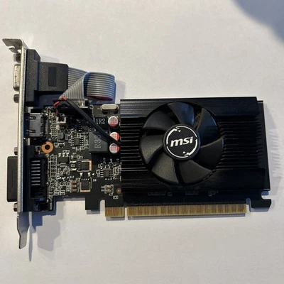 Tarjeta de video MSi GT 710 2GD3 LP VGA DVI HDMI PCIe Foto 1 de 4