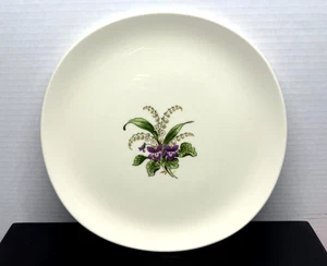 Vintage Iva Köder von Crooksville runde Platte Veilchen Maiglöckchen 12" - Bild 1 von 7