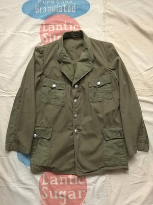 Vintage 1940s Repro German Wehrmacht Green Tropical Cotton Tunic Jacket M - Image 1 of 4