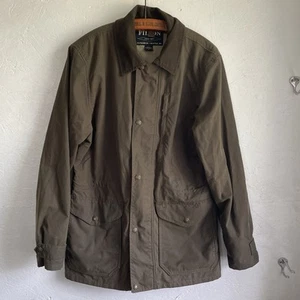 FILSON Made In USA Mile Marker Cotton Jacket Coat Mens Sz Small - Picture 1 of 14