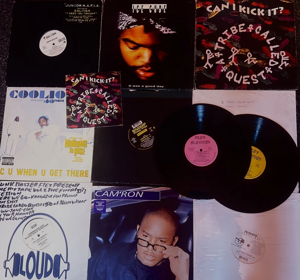 Joblot of  Vinyl R&B, Rap Hip-Hop ice cube Aaliyah funk master flex bundle   - Image 1 of 4