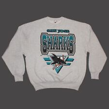 San Jose Sharks Vintage Sweatshirt size Large Heather Gray 1993 Made in Canada