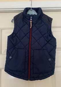 NEXT LITTLE DUDE AUTHENTIC BRAND - BOYS NAVY GILET BODY WARMER - SIZE 2-3 YEARS - Picture 1 of 10