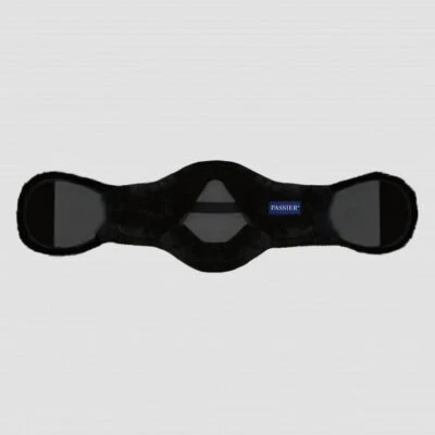 Lammfell-Sattelgurtbezug von Passier, für PASSIERBLU Wave in schwarz