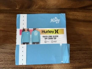 NWT Girls Blue Hurley Long Sleeve Swim Top Size 4 - Picture 1 of 3