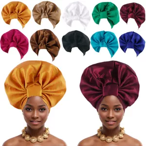 Copricapo Aso Oke donna nigeriana africana auto gel cofano festa matrimonio - Foto 1 di 44