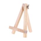 Small Vertical Wooden Tripod 3.94x5.9In Art Display Stand Adjustable Foldable