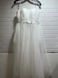 NWT! RYANTH White Classic Ribbon Bow Bridal Gown Formal Dress Size 4 WHITE - Picture 1 of 8