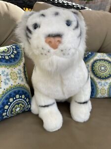 Large-Animal Alley-Toys R Us-Siberian White Tiger Plush Kids Stuffed Toy Animal