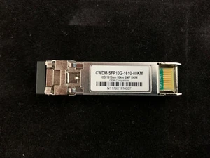 New Cisco Compatible CWDM-SFP10G-1610-80KM SFP+ 80km 1610nm CWDM - Picture 1 of 3