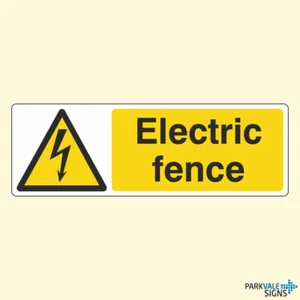 Señal de advertencia eléctrica de cerca - Imagen 1 de 1