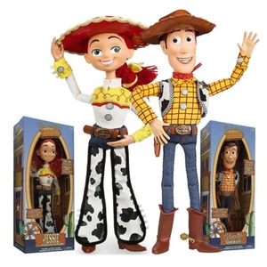 2PCS TOY STORY SHERIFF WOODY + JESSIE DOLL KID SOFT TALKING ACTION FIGURES TOY - Picture 1 of 14