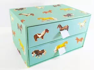 Milly Green Horses Schmuck Box Schubladen 10 Zoll - Bild 1 von 6