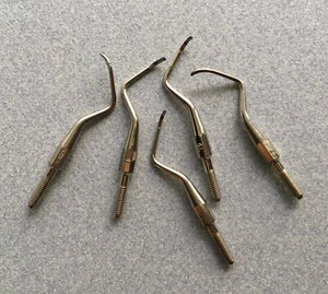 Lot of 5 Hartzell 4L Cone Socket Scaler Tips Dental Hygienist Curettes - Picture 1 of 3