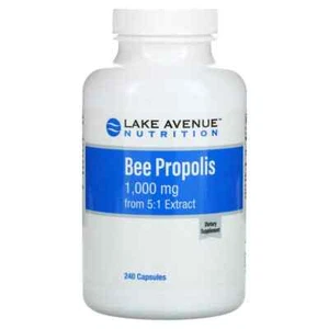 Lake Avenue Nutrition, Propóleo de Abeja, Extracto 5:1 Equivalente a 1.000 mg 240 Cápsulas - Imagen 1 de 2