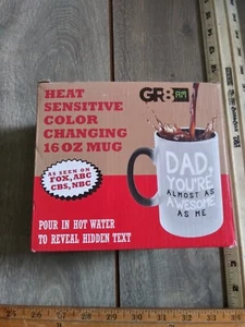 GR8AM Heat Sensitive Color Changing 16oz Mug Dad, You’re Awesome NEW fathers day - Picture 1 of 5