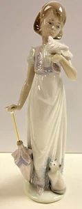 LLADRO #7611 "SUMMER STROLL" 1991 Members only Porcelain Figurine NEW - Picture 1 of 7