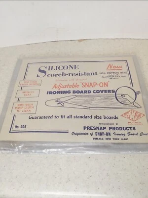 Cubierta de tabla de planchar vintage de silicona plateada Foto 1 de 4