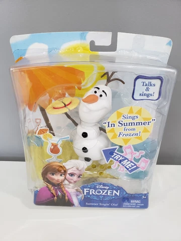 NEW Disney Frozen Olaf Figure Snowman Talks & Sings In Summer Toy Action Figure Cover