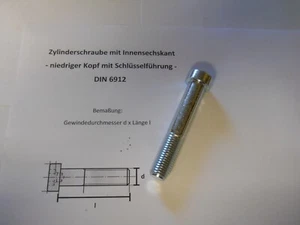 10 x M 16 x 90 -DIN 6912- TORNILLOS CILÍNDRICOS CABEZA BAJA 8.8 - Imagen 1 de 3