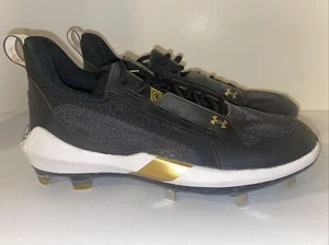 Under Armour Harper 6 Low ST Baseball Cleat Black Mens Size 8.5 - Picture 1 of 9