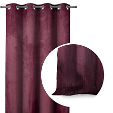 Vorhang Samt Dekoschal Velvet Fensterdekoration Verdunklung Ösen Farbe wählbar