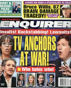 NATIONAL ENQUIRER Magazine April 18 2022 Gayle King Tucker Carlson Bruce Willis - Picture 1 of 2