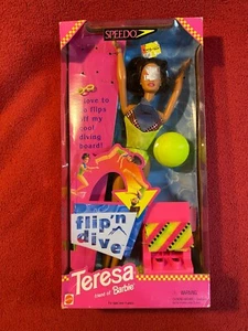VINTAGE Barbie Speedo Flip'n Dive Teresa Puppe 1997 Mattel Nr. 18983 - Bild 1 von 8