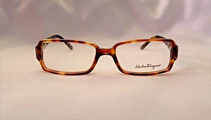 Authentische Salvatore Ferragmo Schildpatt Demogläser 2631 547 Brille (13-2) - Bild 1 von 7