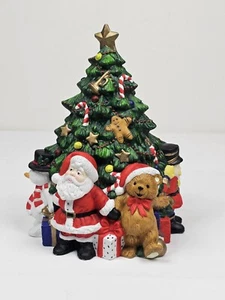 VTG Dillards Trimmings 9 1/2 Inch Porcelain Musical Christmas Tree Plays Oh... - Picture 1 of 8