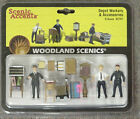 O scale  DEPOT WORKERS  Woodland Scenics Train People # 2757