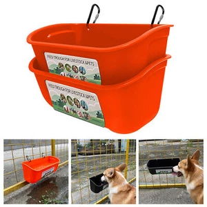 Hanging Chicken Feed Trough Large Capacity Feeding Trough Livestock Poultry - Picture 1 of 28