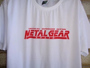 T-SHIRT PS1 METAL GEAR SOLID 100% COTTON - RETRO GAMING KOMANI Playstation - Bild 1 von 7