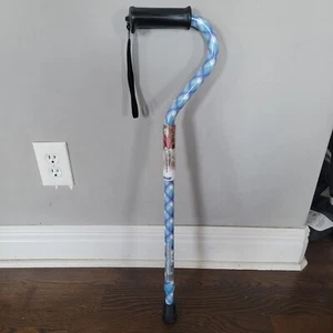 Drive Medical RTL10372PL Adjustable Height Offset Handle Cane with Gel Hand Grip - Picture 1 of 6