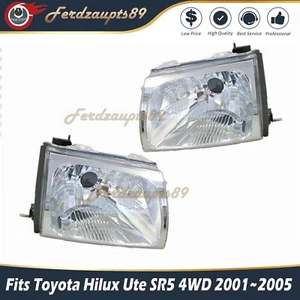 Left &Right Head Light Lamp Fit Toyota Hilux Ute SR5 4WD 2001~2005 - Picture 1 of 3