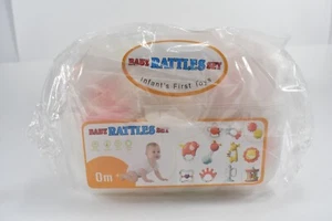 INFANT'S FIRST TOYS BABY RATTLES SET  11 RATTLES & STORAGE CASE - Picture 1 of 5