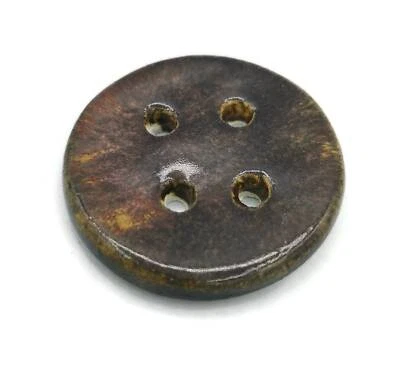 1Pc Handmade Large Sewing Buttons Round For Crafts Coats Blouses Antique Look - Image 1 of 4