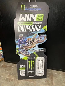 Monster Energy Drink AMA Supercross Championship Advertising Cardboard Display - Picture 1 of 6